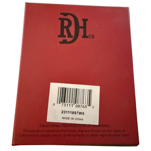 Red Dirt Hat Company Southwest Pattern Brown Leather Men's Trifold Wallet, NWT - Picture 4 of 8